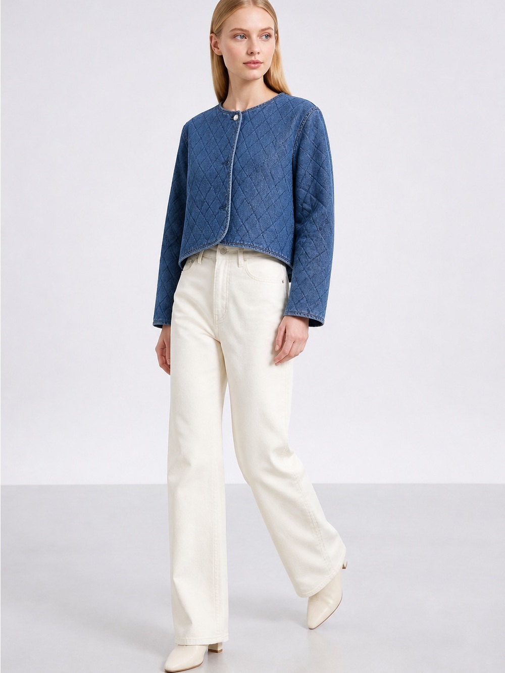 kate spade Blue Quilted Jacket